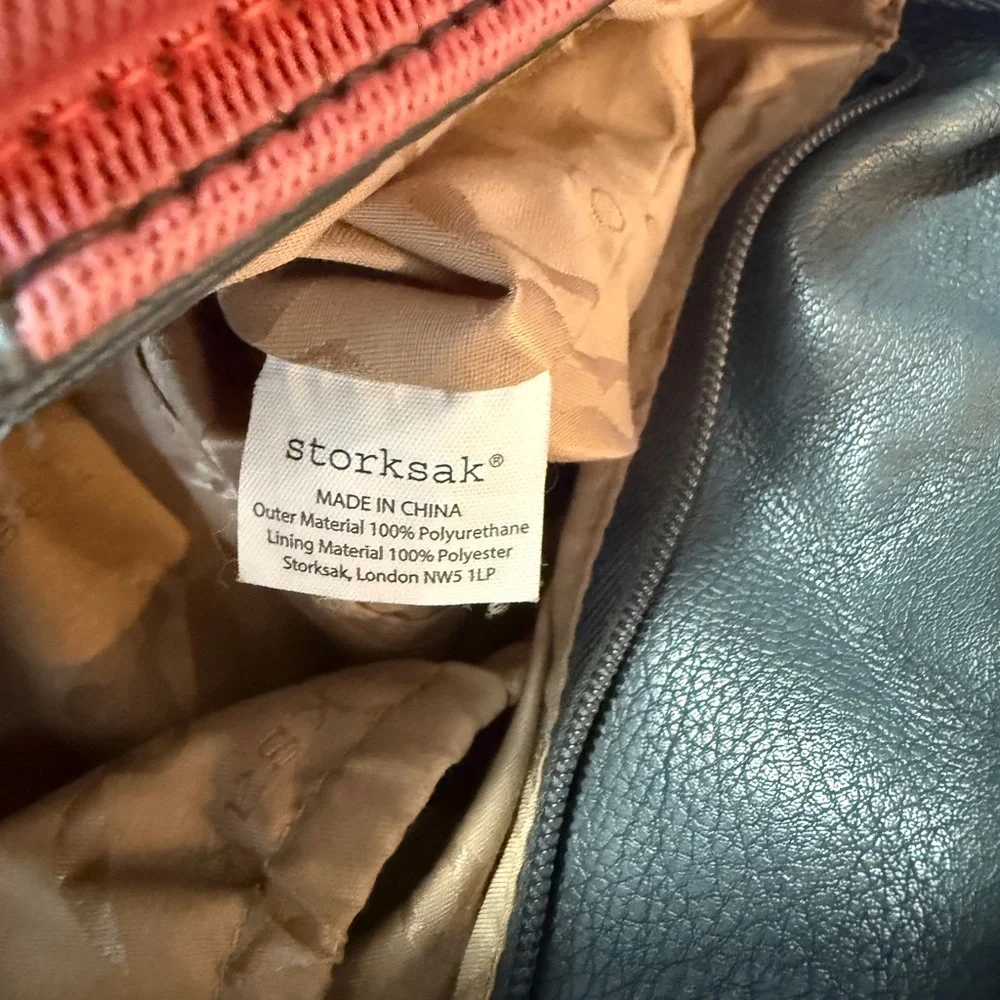 Storksak London Gray Diaper Bag Tote with Crossbody Strap